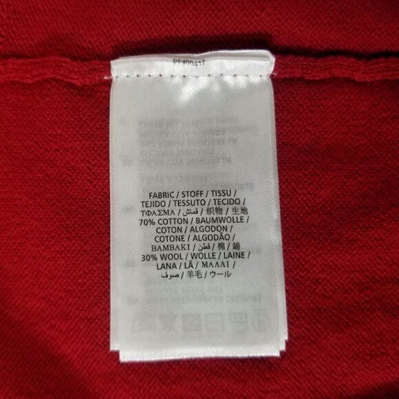 Gant Sweater Mens Size 2XL Cotton Wool Red V-Neck Long Sleeve Pullover Jumper - Picture 8 of 11